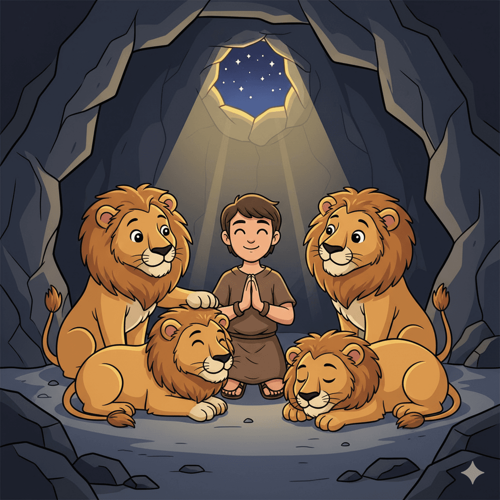 Daniel and the Lions artwork