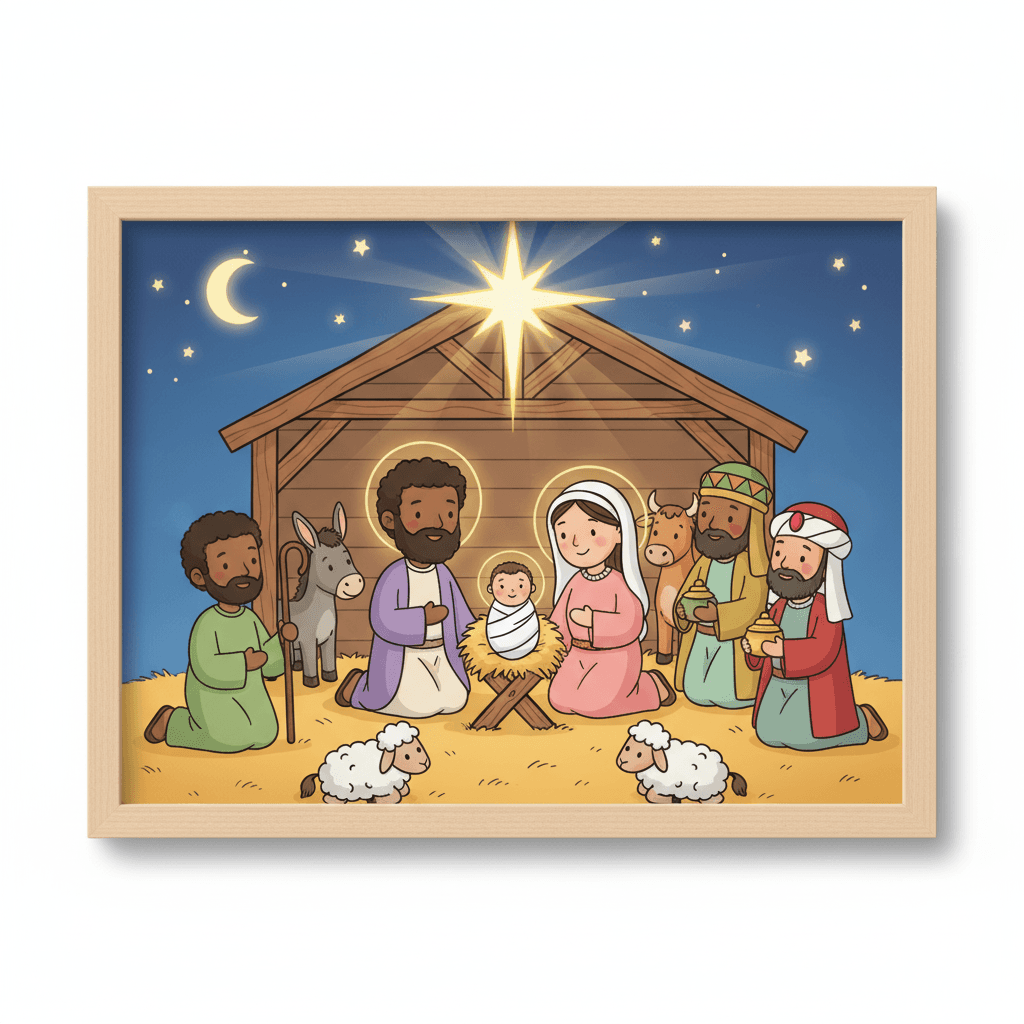 The Birth of Jesus artwork